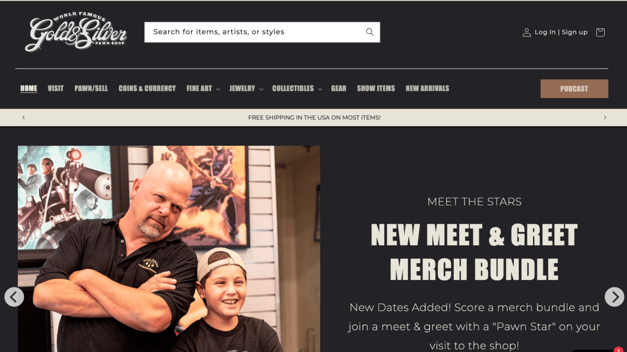 Seamless Theme Upgrade for the Official “Pawn Stars” Shopify Store (gspawn.com)
