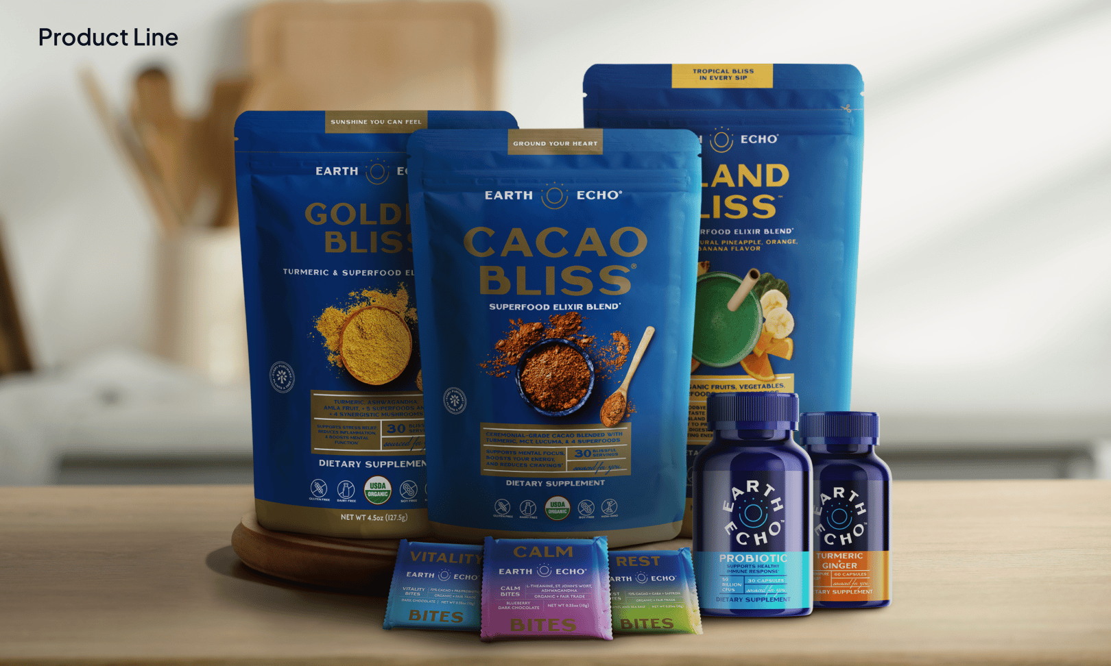 Cohesive packaging that communicates wellness