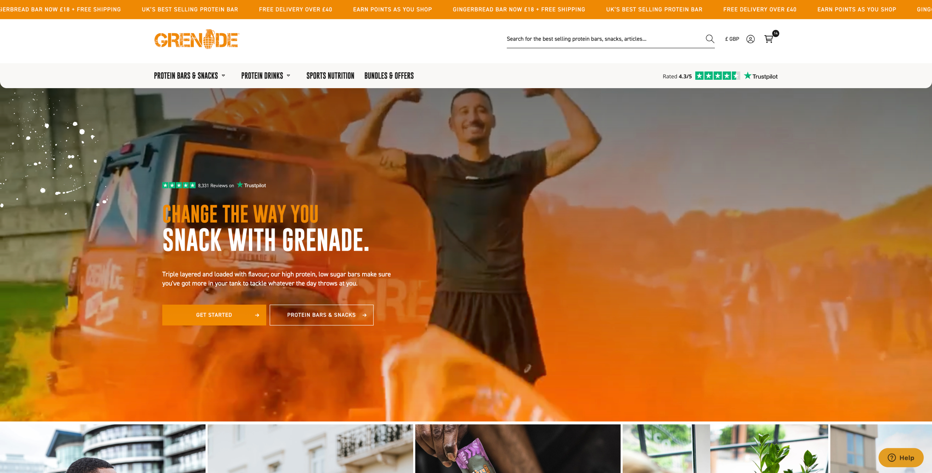 Redesign for UK's biggest Protein company.