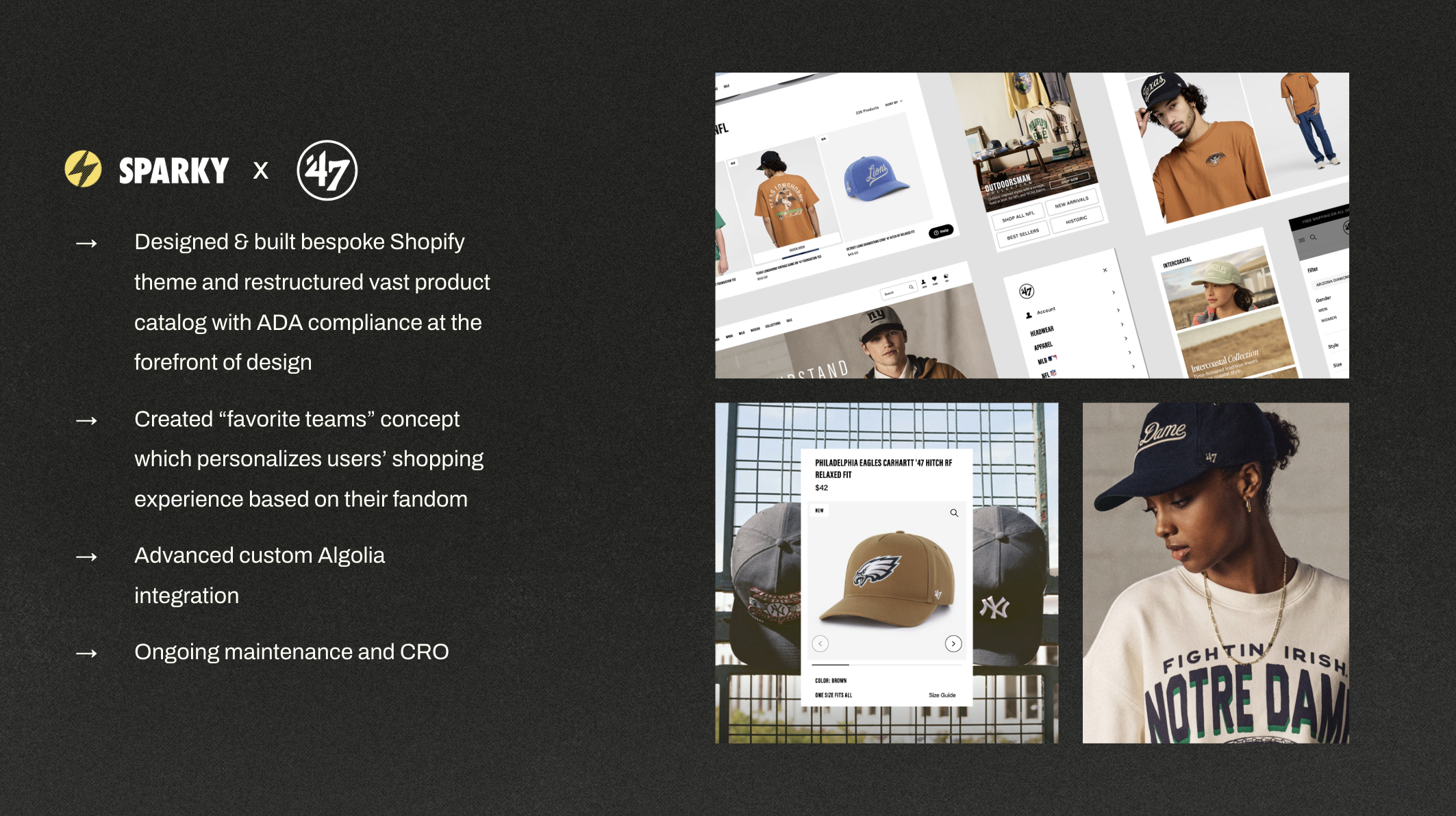 Increasing '47's Site Speed by 300% & Custom Algolia Integration