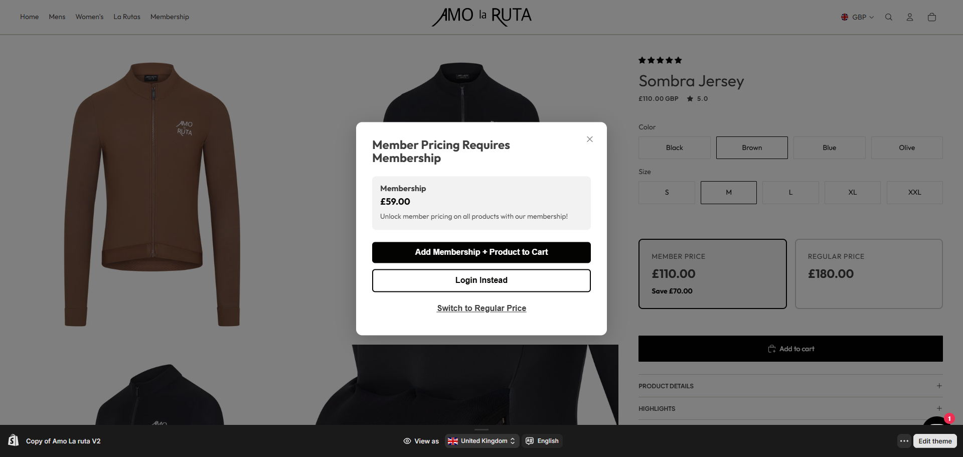 Launched a Custom Membership-Based Shopify Store With a Seamless One-Step Checkout Experience