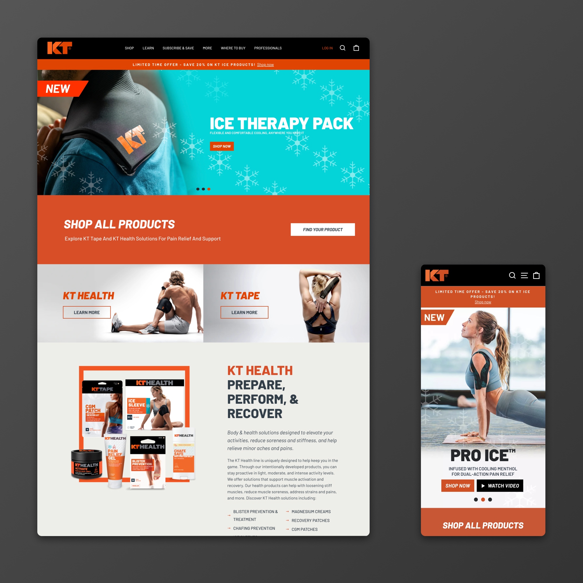 KT Tape - Shopify Plus Migration & Redesign