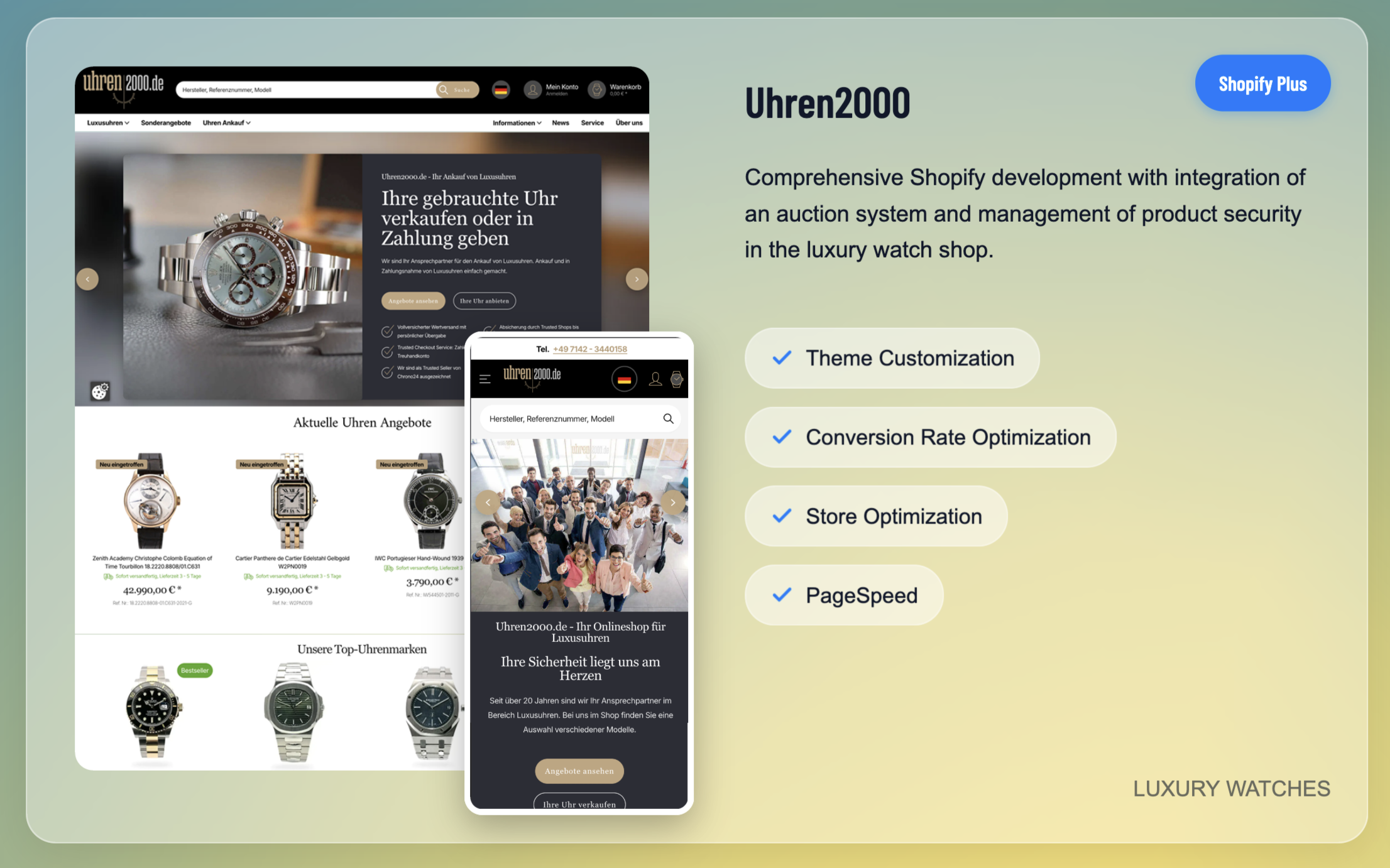 Professional Work in Shopify Plus