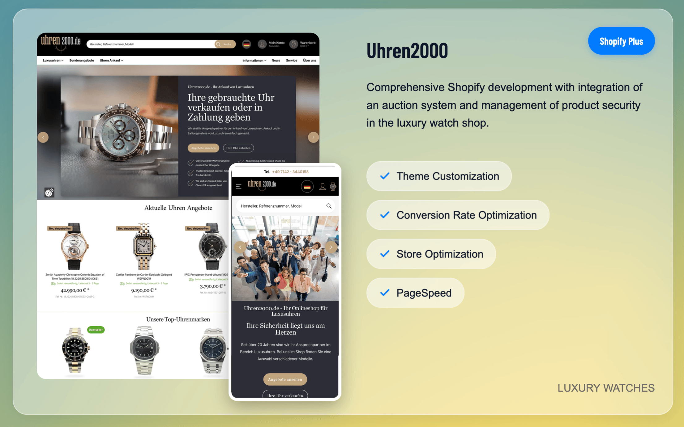 Professional Work in Shopify Plus