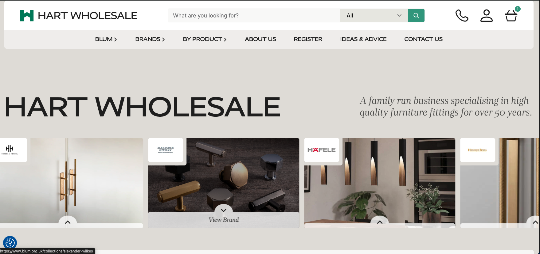 Site migration and rebuild: Hart Wholesale