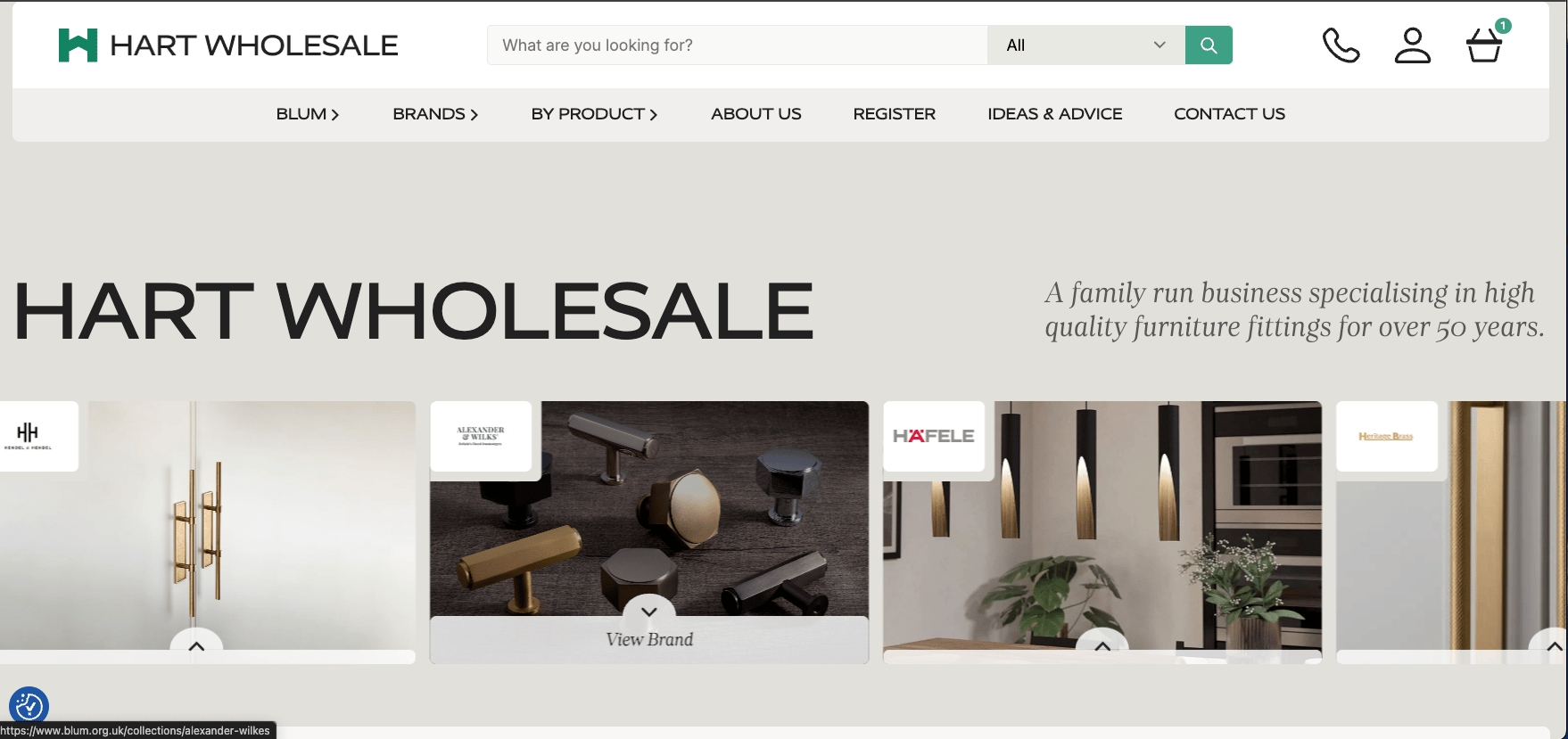 Site migration and rebuild: Hart Wholesale