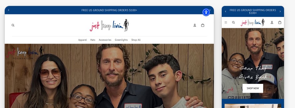 Just Keep Livin' - Storefront Optimization and Campaign Support