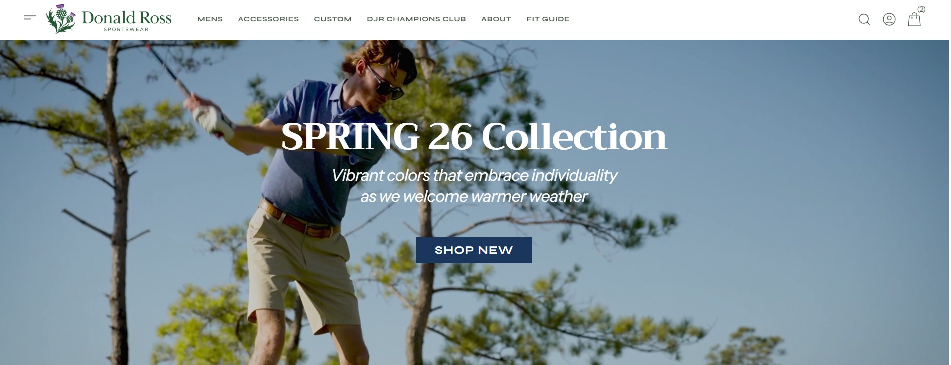 Shopify Plus Migration for Donald Ross Sportswear | 63.9% year-over-year Q4 revenue growth