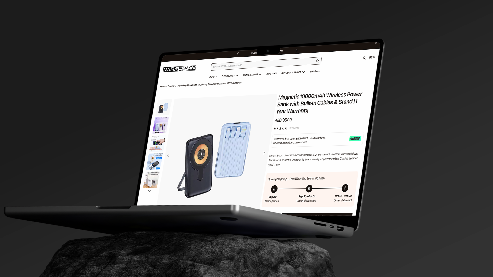NARA Space — Custom Shopify Store for a UAE Multi-Brand Retailer