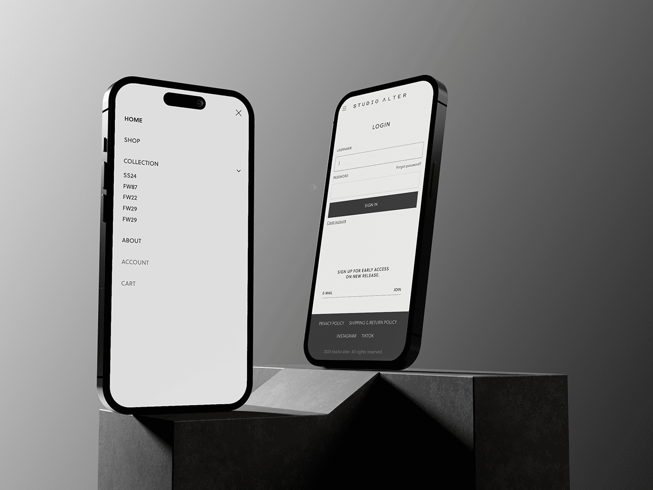 Studio Alter: Luxury Website Design & Development for a Menswear Brand