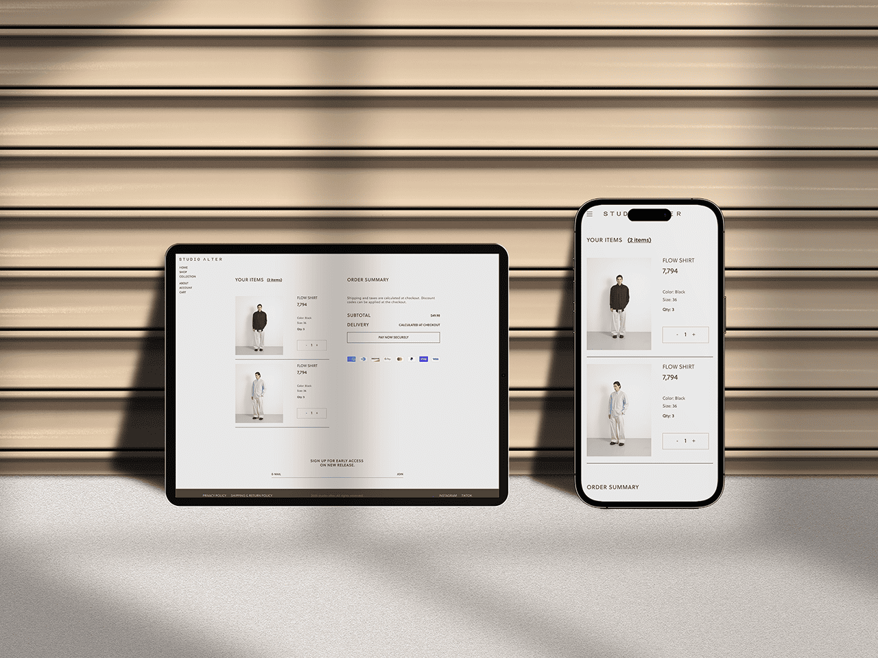 Studio Alter: Luxury Website Design & Development for a Menswear Brand