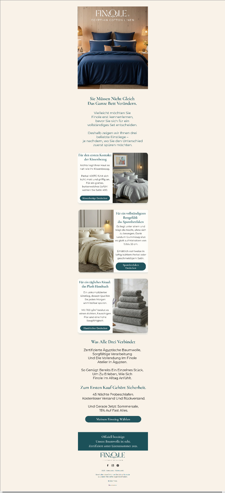 Email Marketing for Luxury E-commerce Brands: Lessons From 642% Revenue Growth via Emails for this German Premium Bed Linen DTC Brand