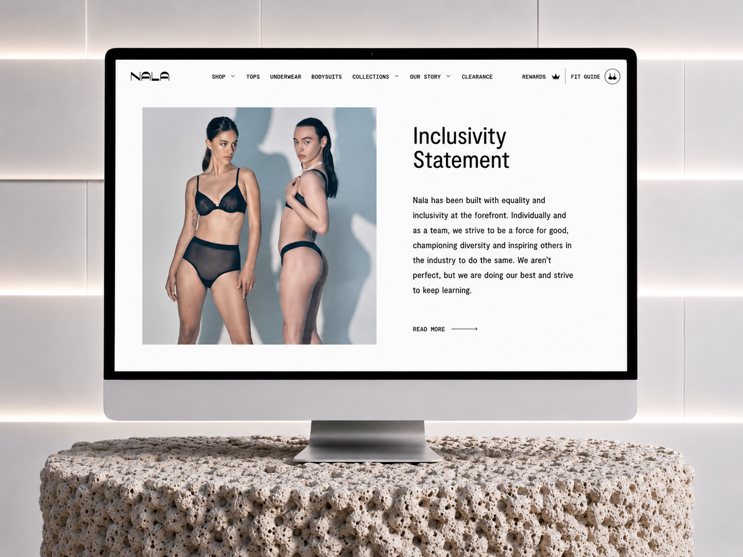 Nala - Shopify online store for selling women's underwear