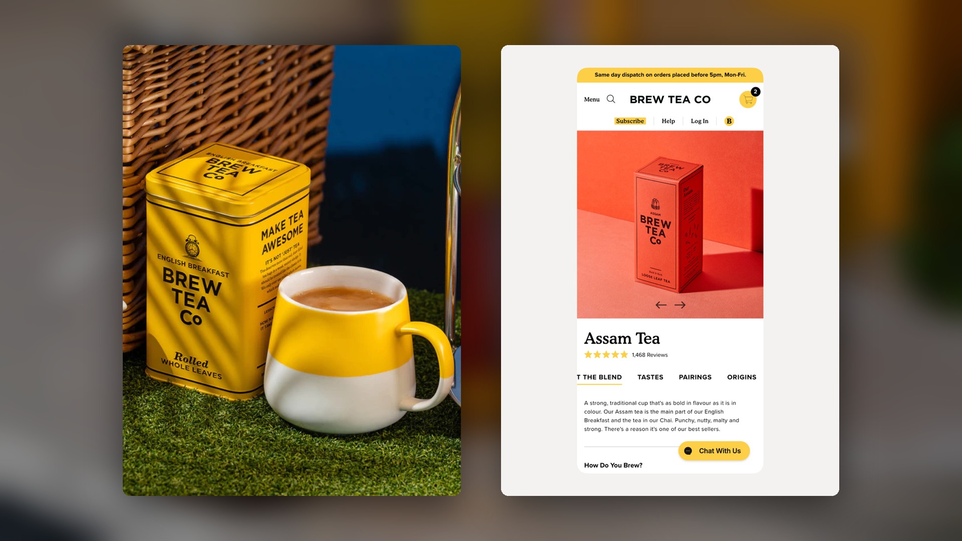 Brew Tea Co — Bespoke Plus storefront for a brand that outgrew theme compromises