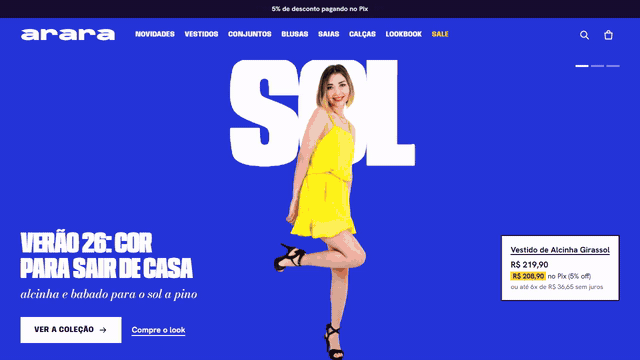 Arara: a fashion store ready to sell in Brazil, with no paid apps (demo store)