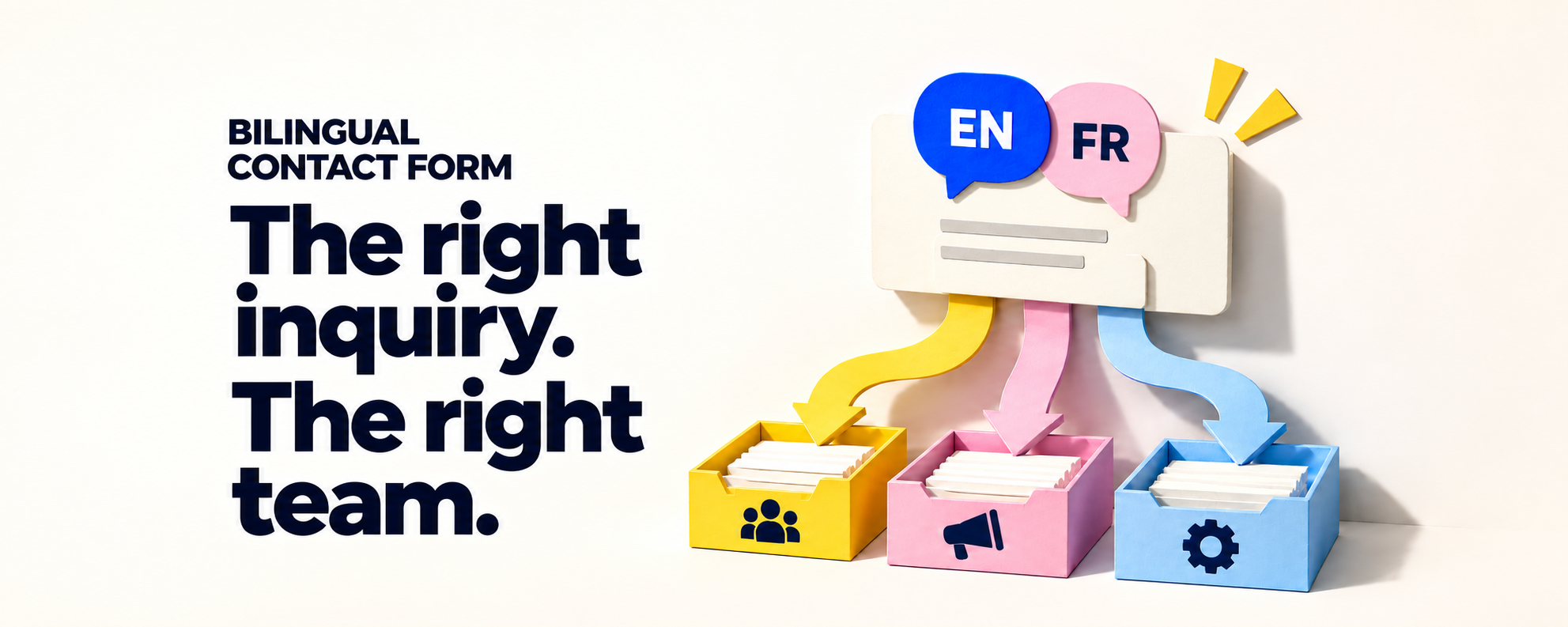 The Right Inquiry. The Right Team. A Bilingual Shopify Contact Form