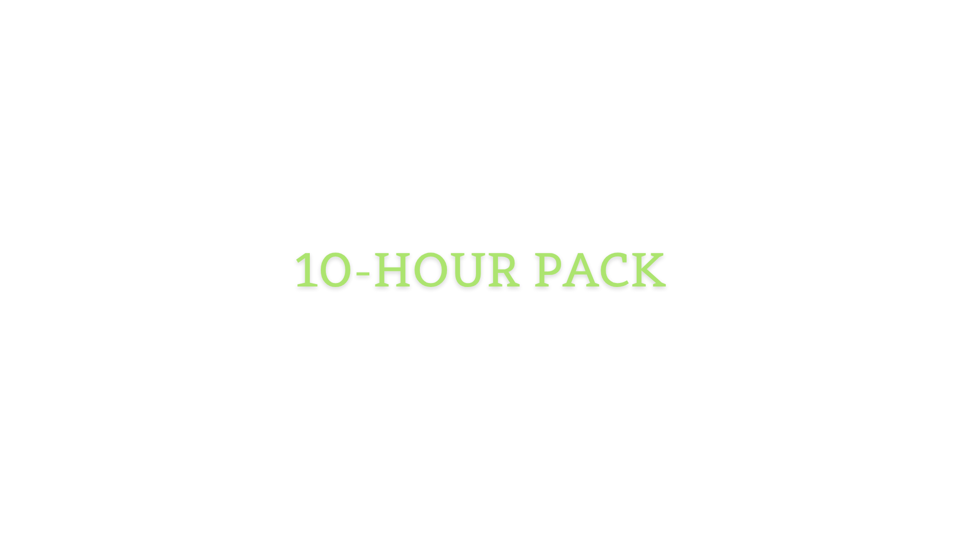 10-hour pack.