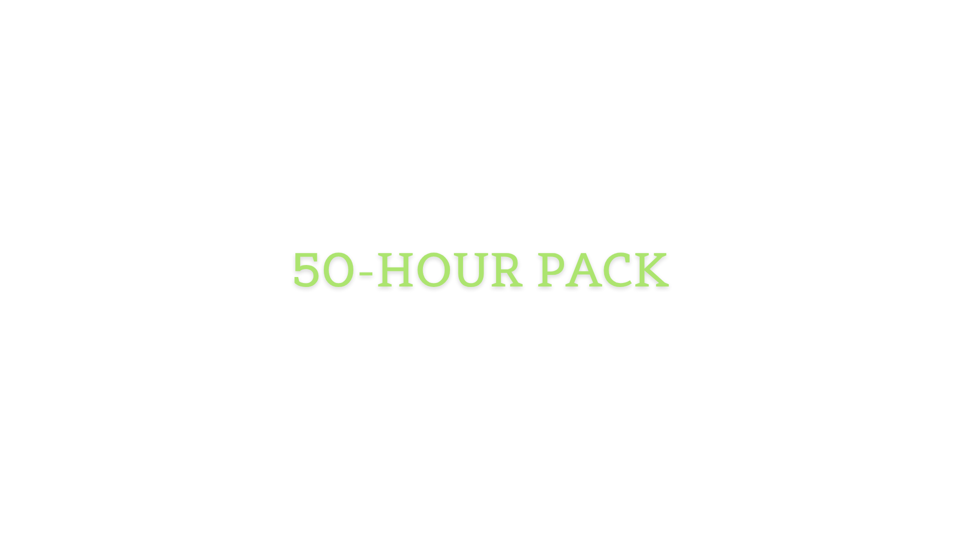 50-hour pack.