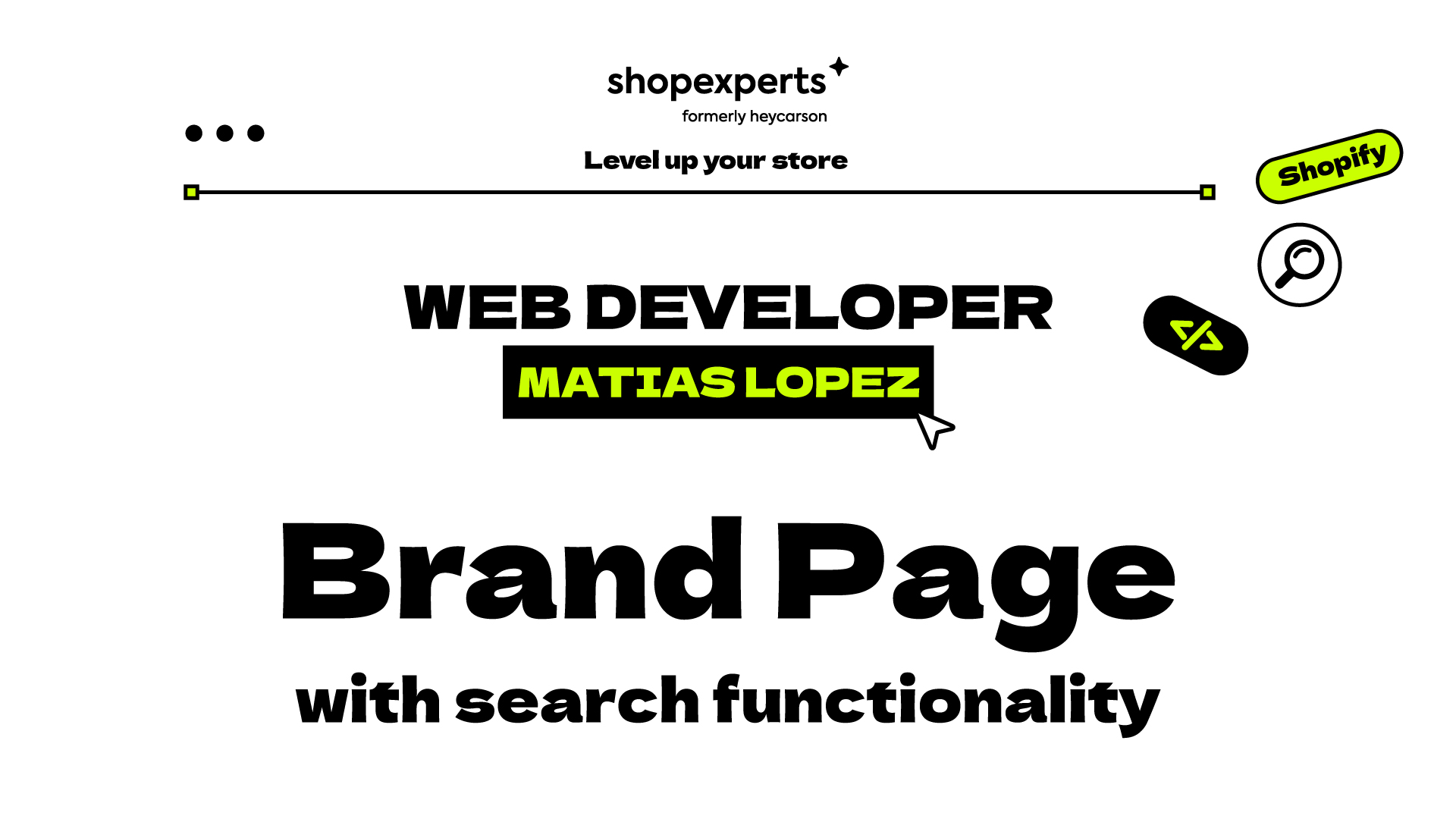 Brand Page with search functionality