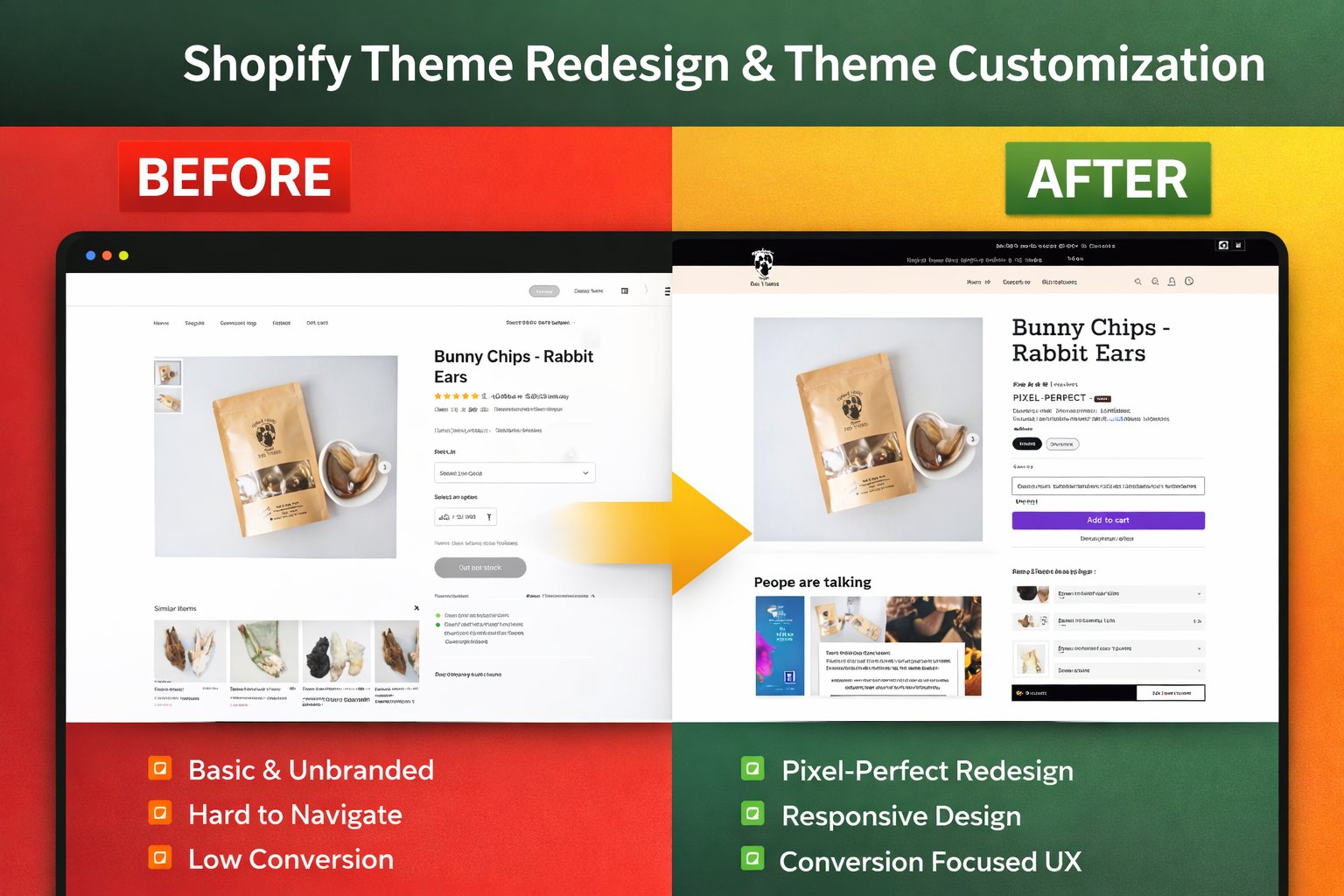 Shopify Store Redesign & Theme Customization
