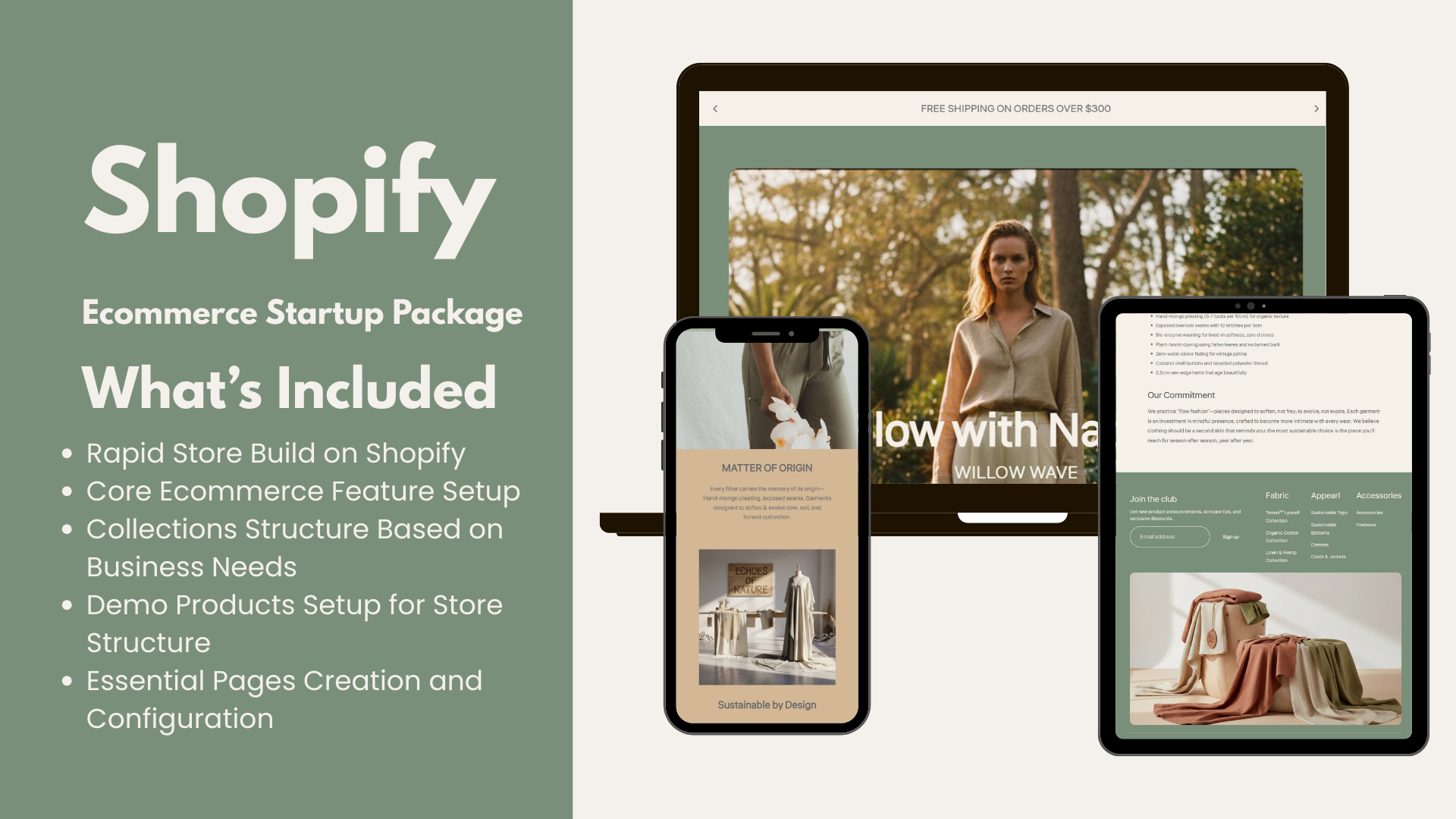 Shopify Ecommerce Startup Package