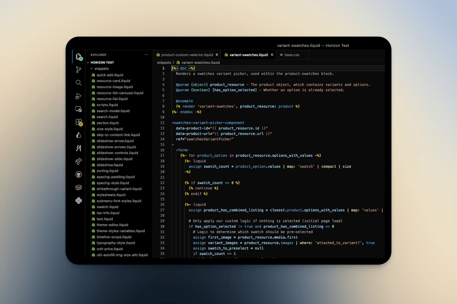 Theme Development
