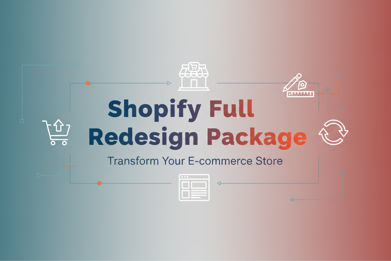 Shopify Full Store Redesign, Re-Theme