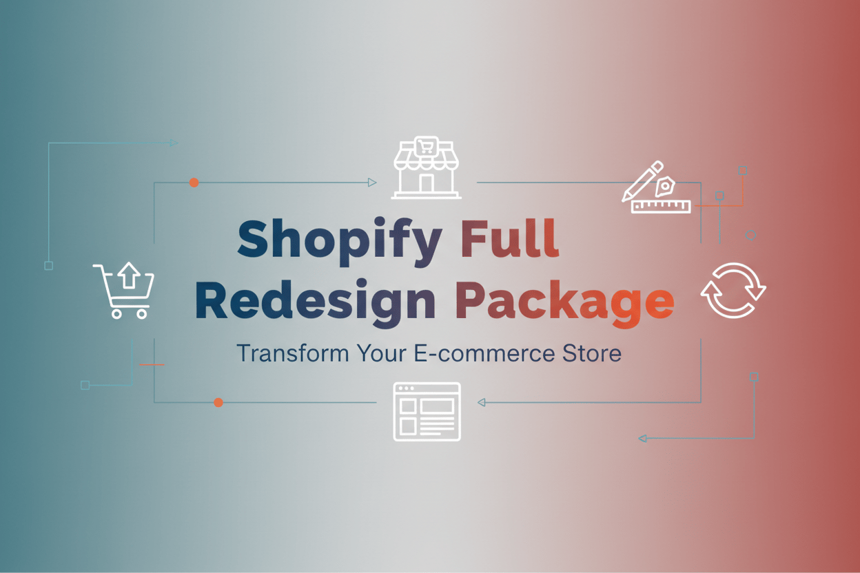 Shopify Full Store Redesign, Re-Theme
