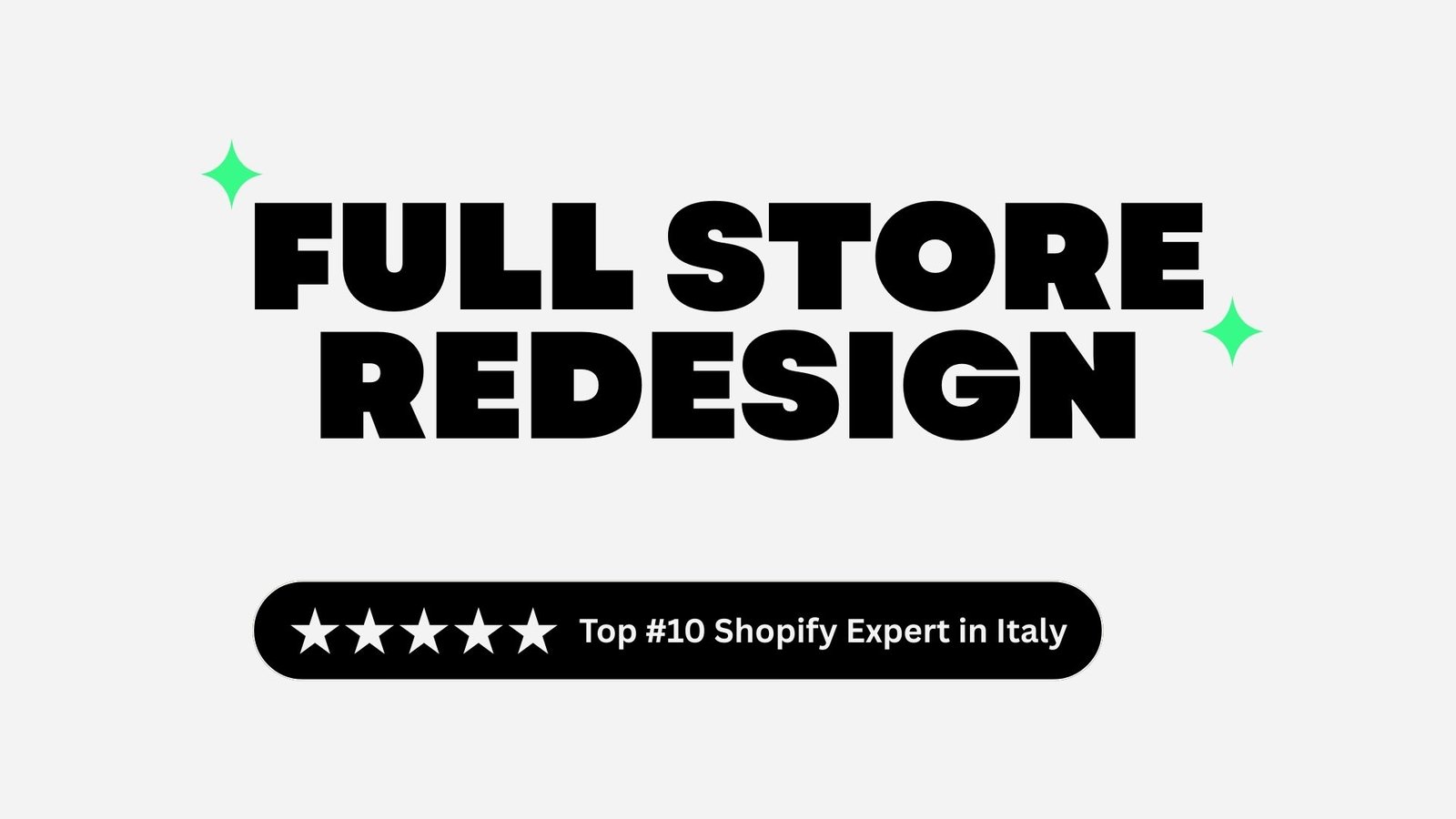Full Store Redesign