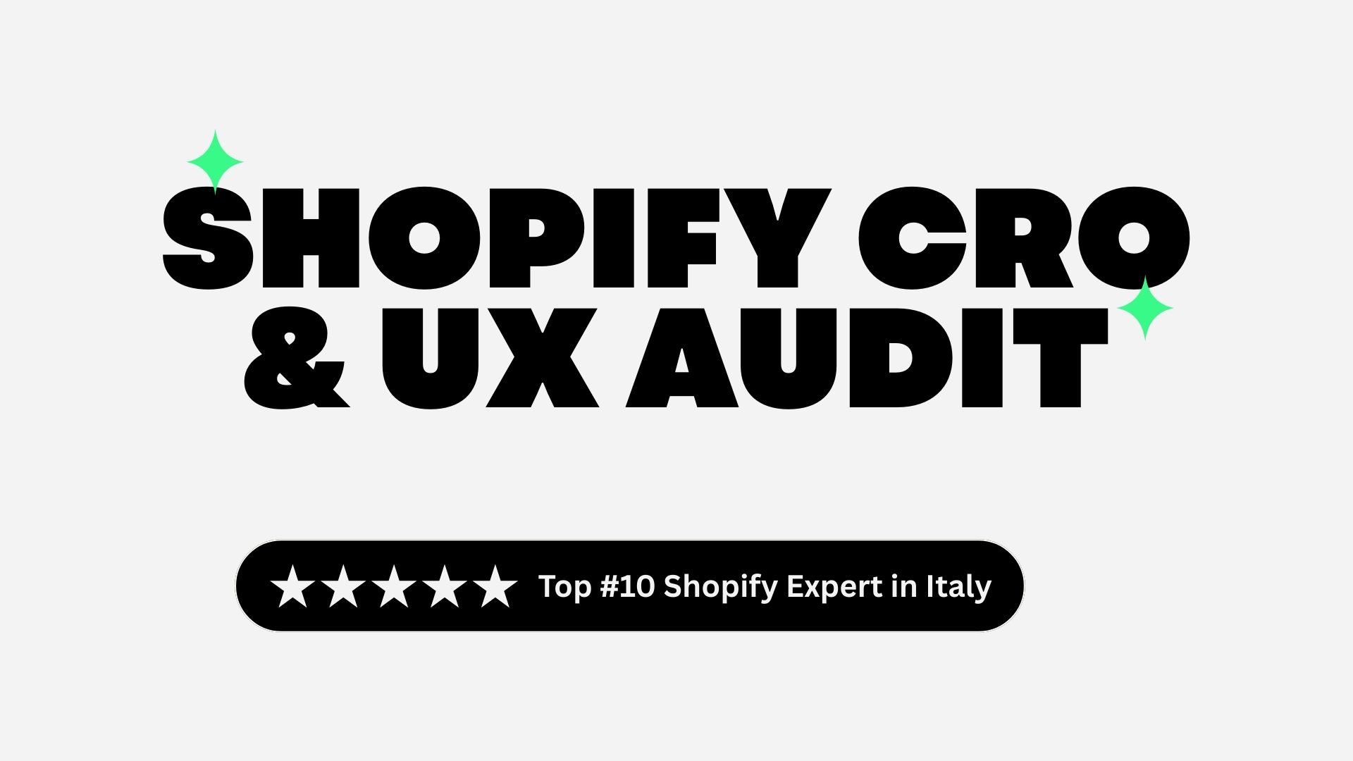 Shopify CRO & UX Audit