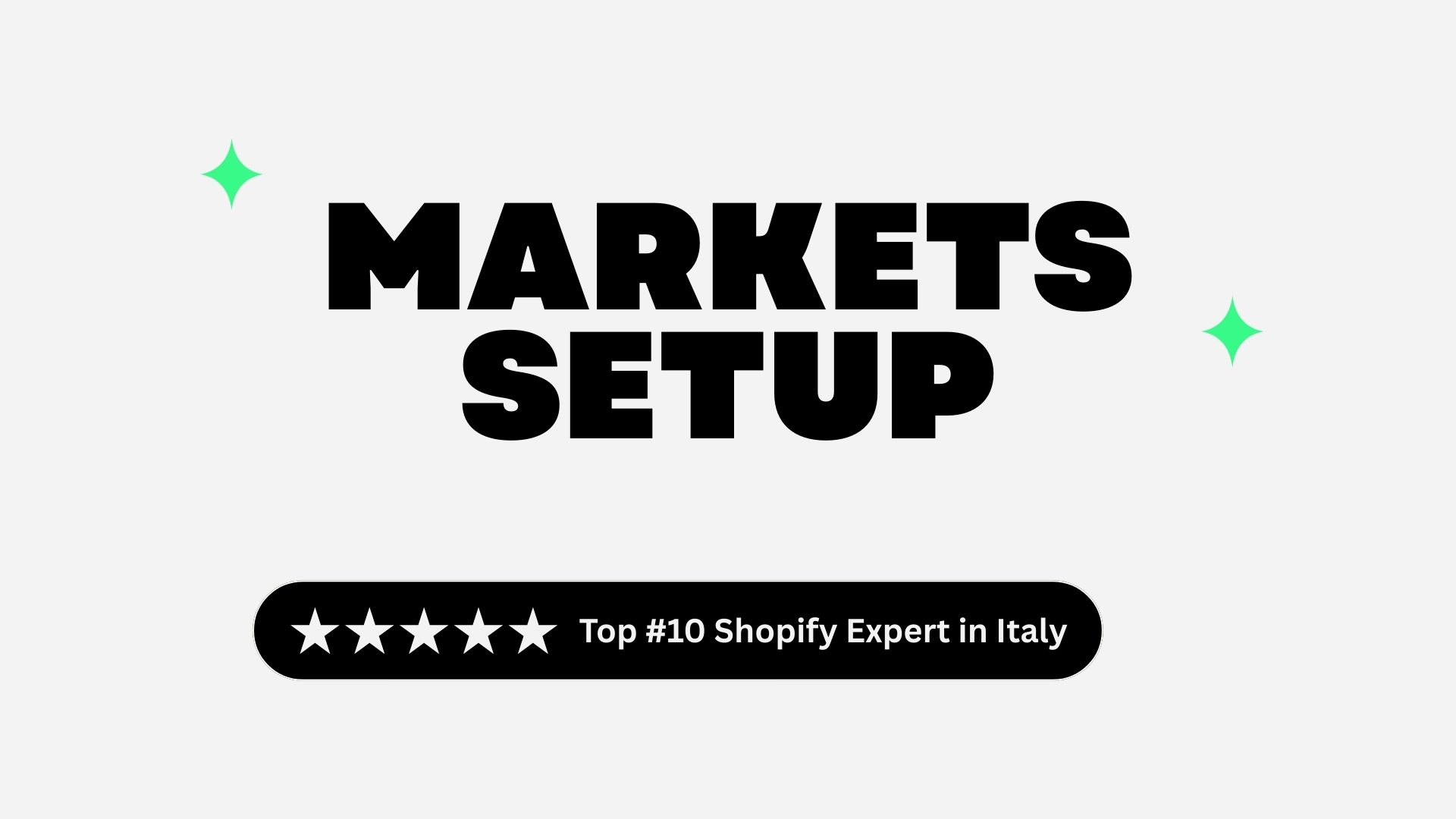 Multi-market Shopify Setup