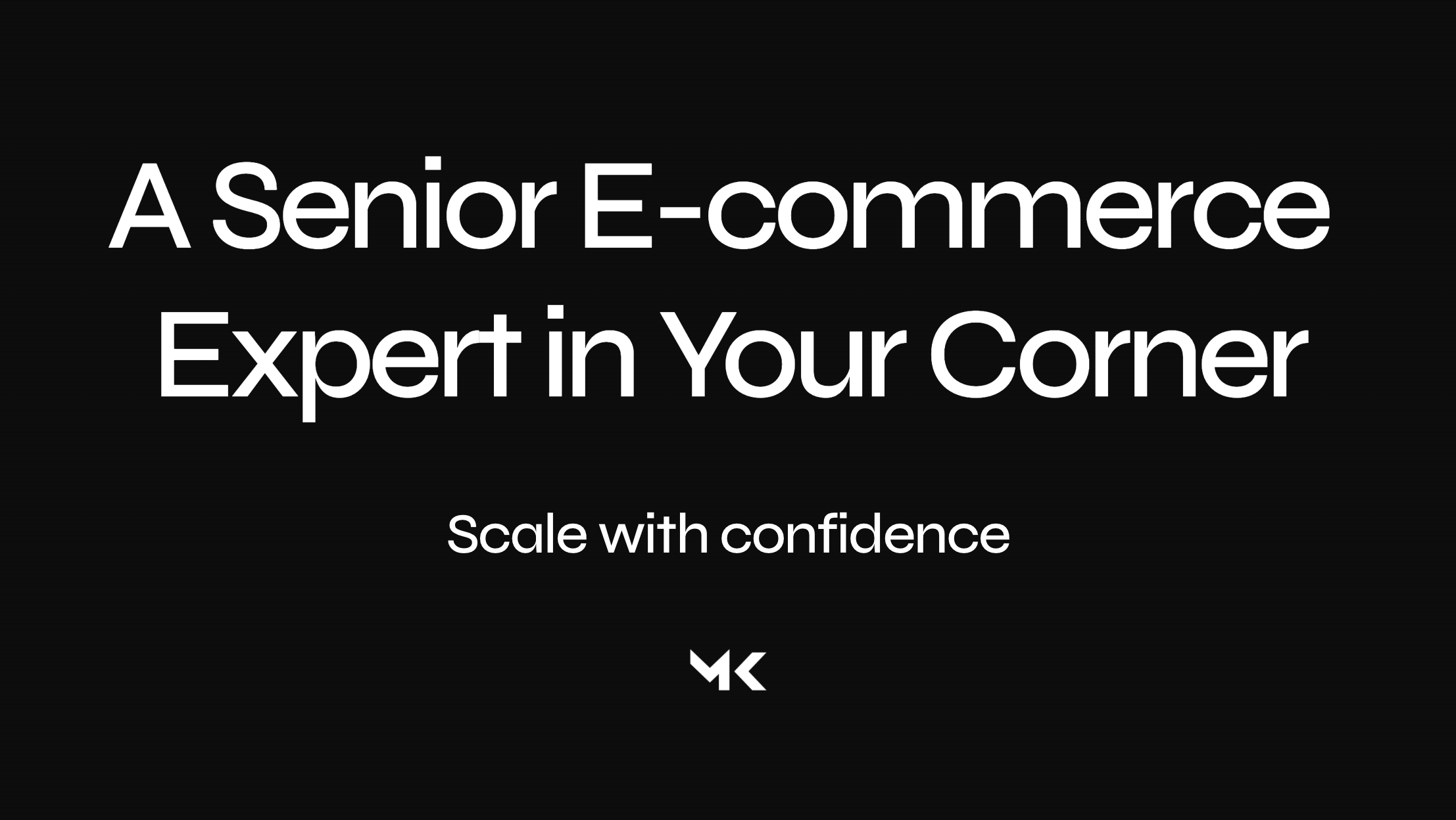 E-commerce Scale Advisor