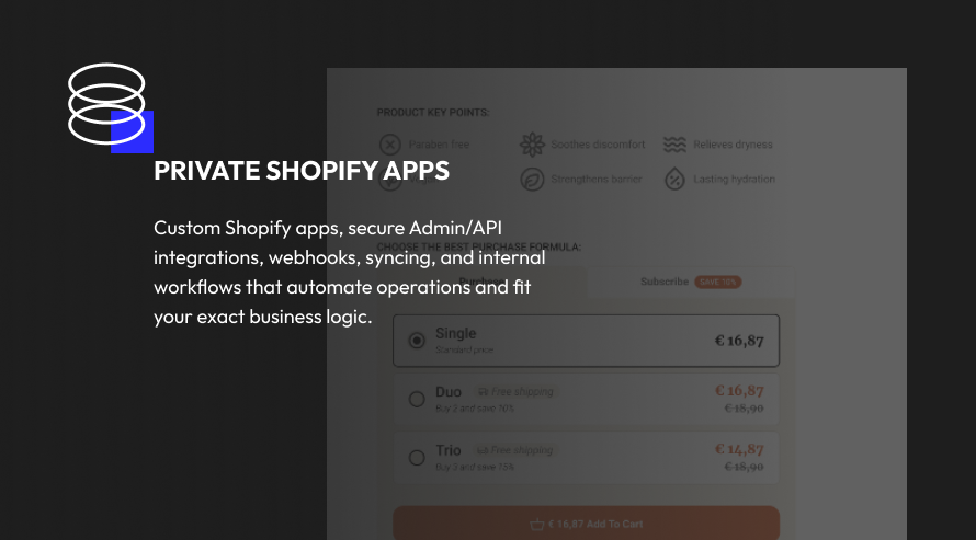 Private Shopify apps