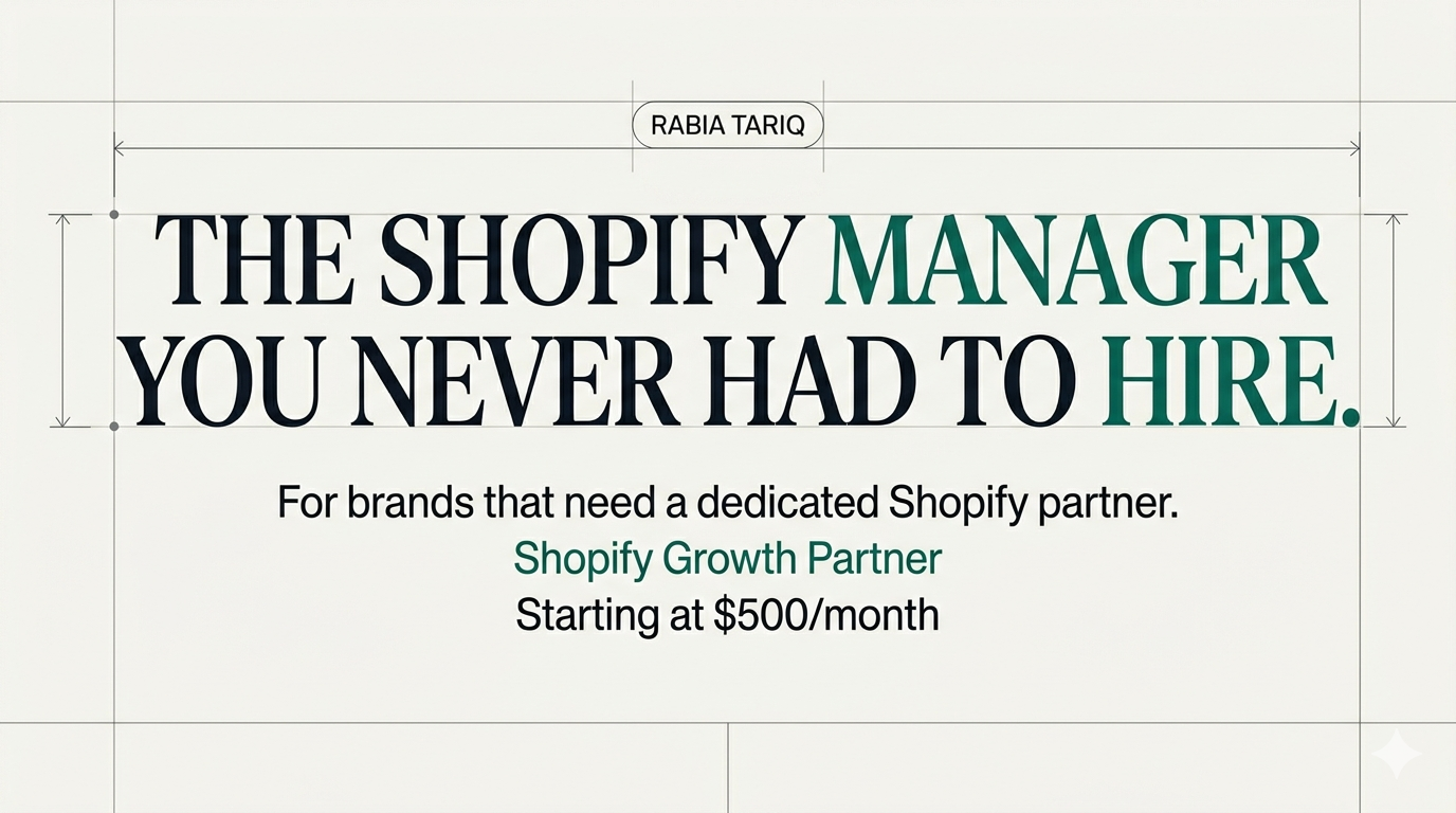 The Shopify Manager You Never Had to Hire