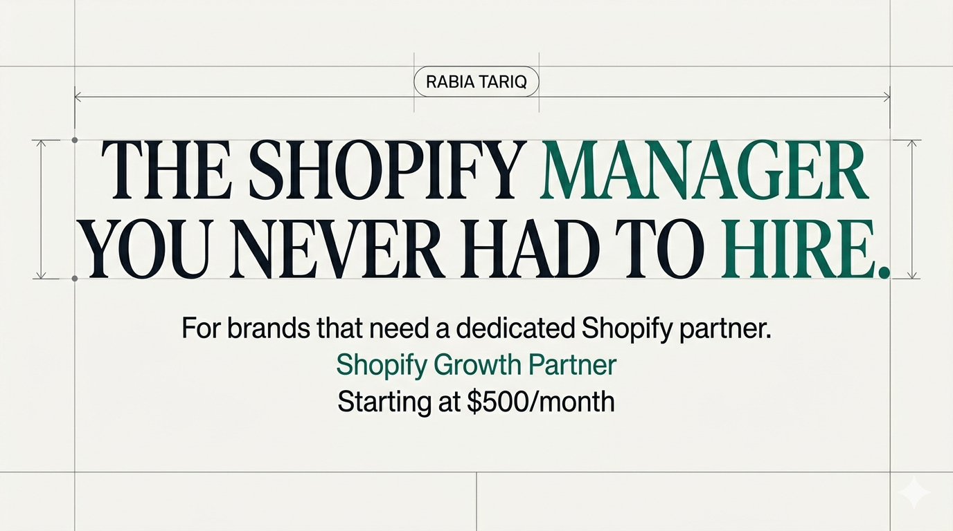 The Shopify Manager You Never Had to Hire