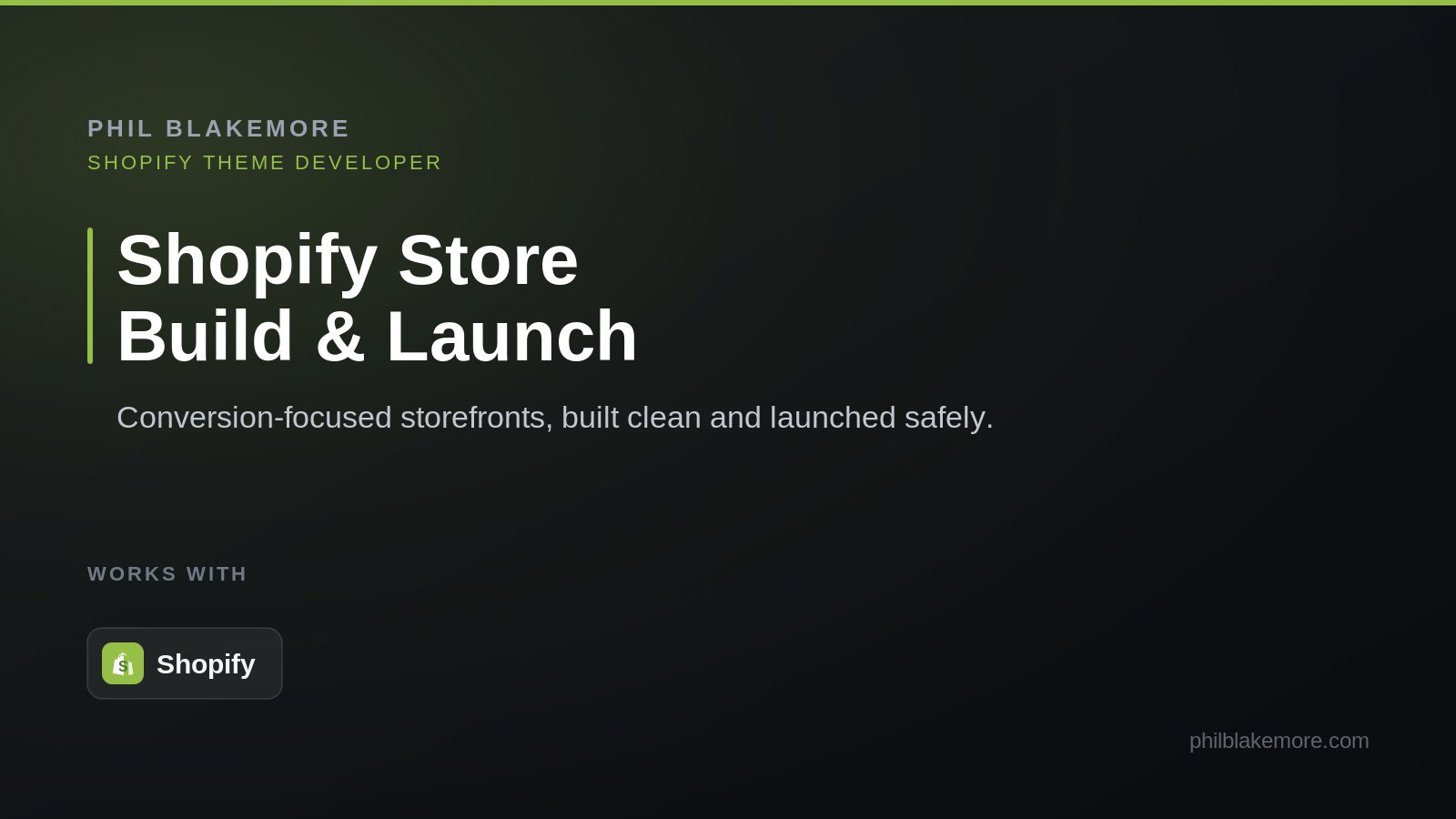 Shopify Store Build and Launch