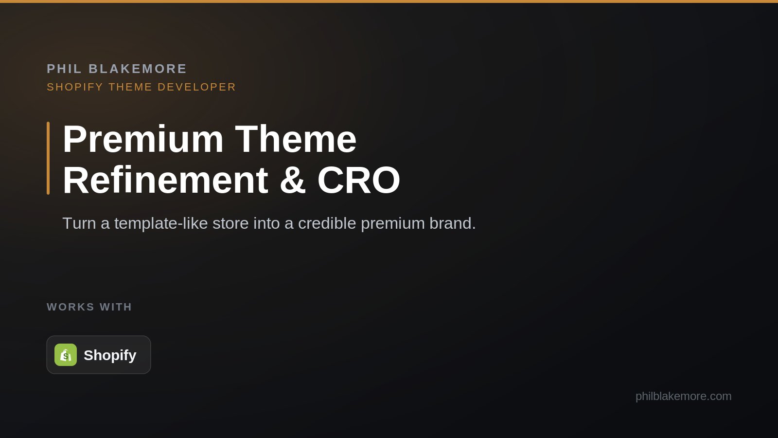 Premium Theme Refinement and CRO