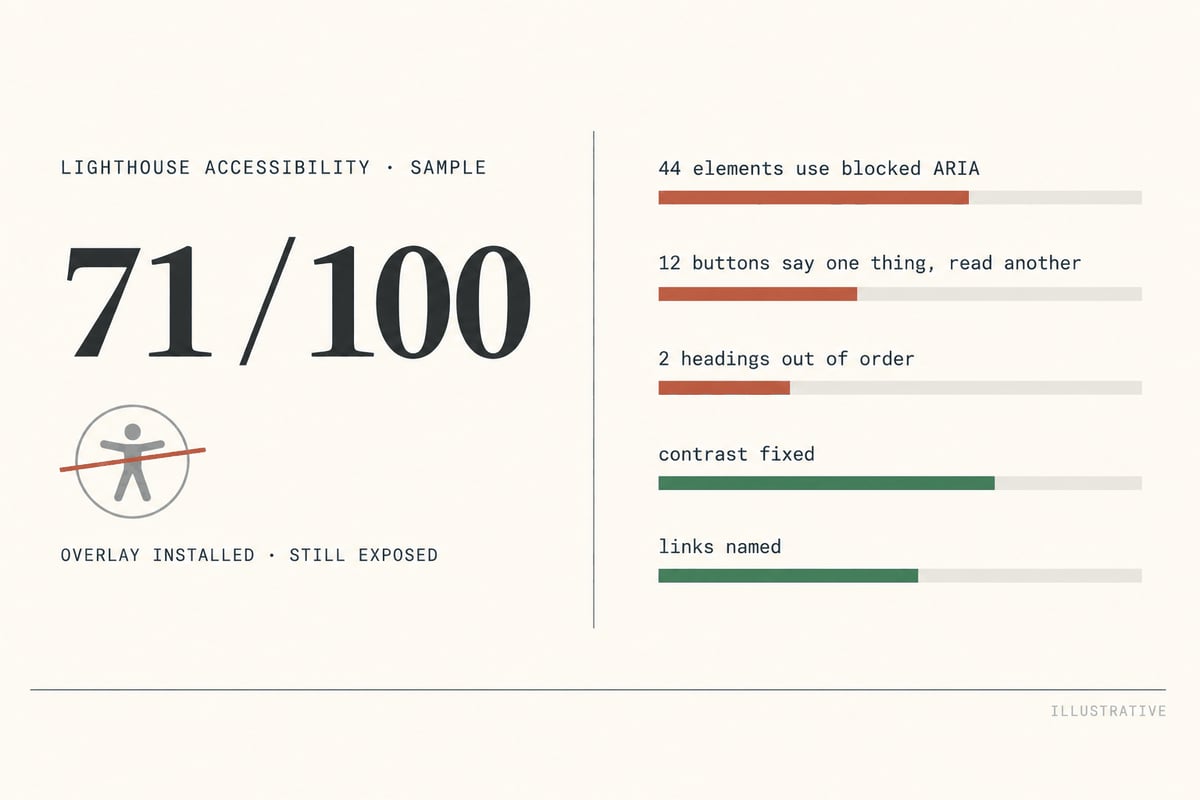 Accessibility Exposure Read - what a claim letter would reach first