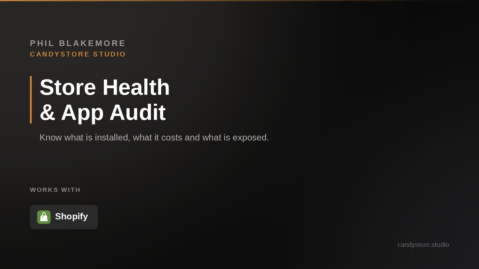 Store Health and App Audit